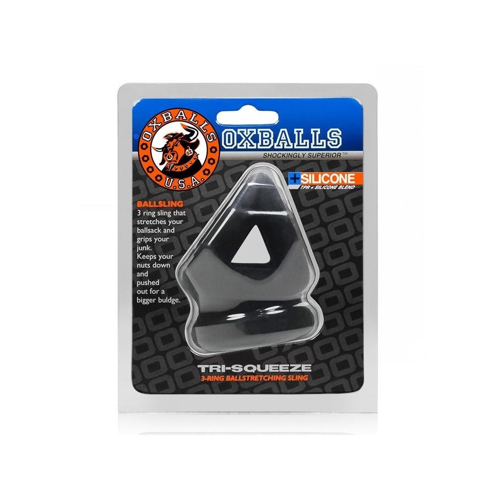 Tri-Squeeze Penis Sling/Ball Stretcher Black Ice | 840215119544 | Discreet Personal Wellness