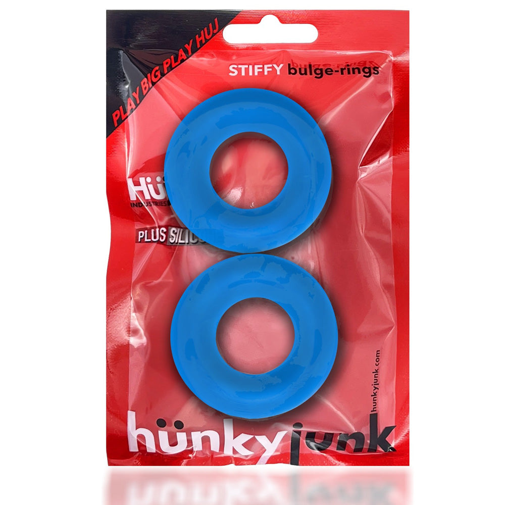 Stiffy 2-Pack Penisrings Teal Ice | 840215121080 | Discreet Personal Wellness