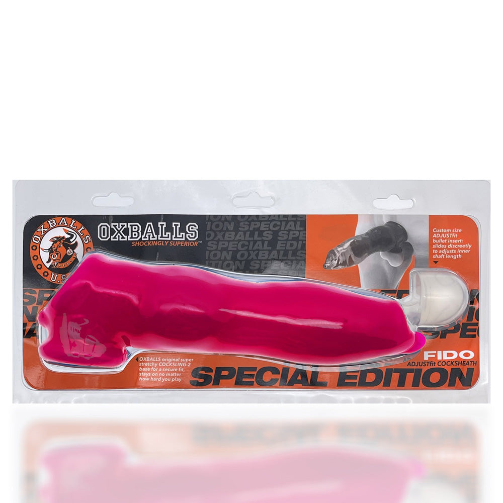 Fido Penisheath Hot Pink | 840215121875 | Discreet Personal Wellness