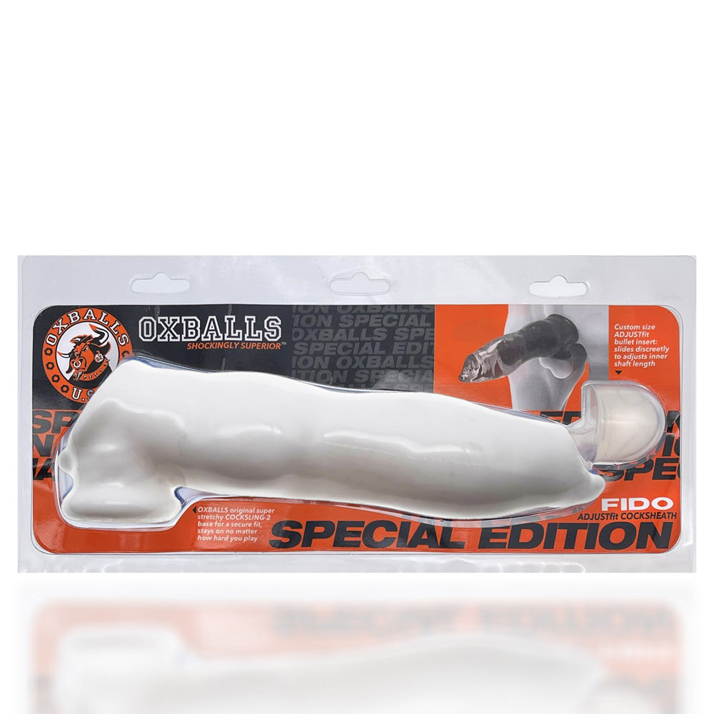 Fido Penisheath White | 840215121899 | Discreet Personal Wellness