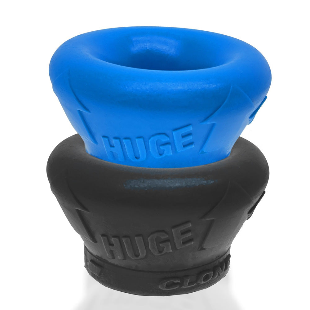Clone Duo Huge 2-Pack Ballstretcher Pool Blue & Black | 840215122032 | Discreet Personal Wellness