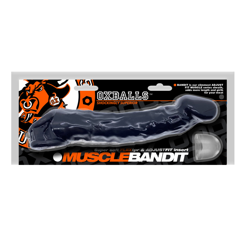 Muscle Bandit Slimmest Muscle Penisheath Black | 840215122896 | Discreet Personal Wellness