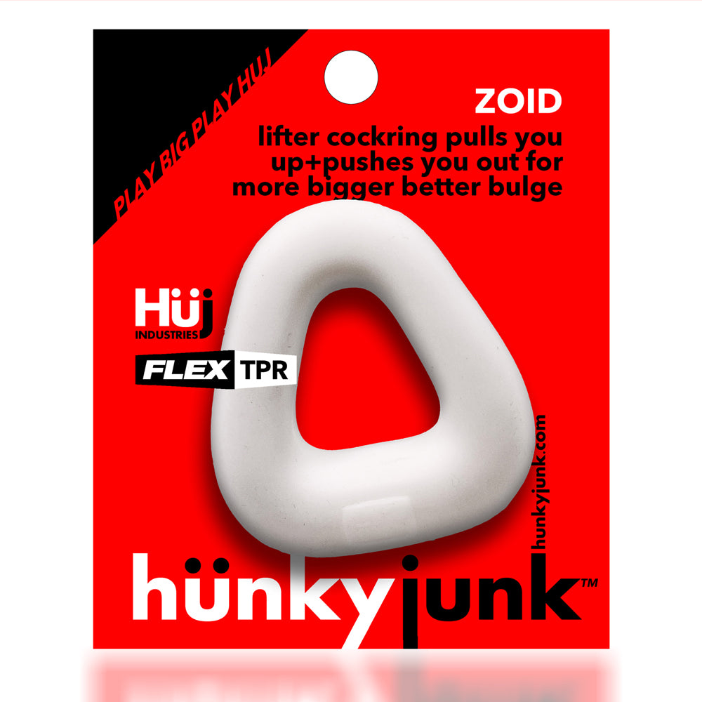 Zoid Trapaziod Lifter Penisring White Ice | 840215123152 | Discreet Personal Wellness