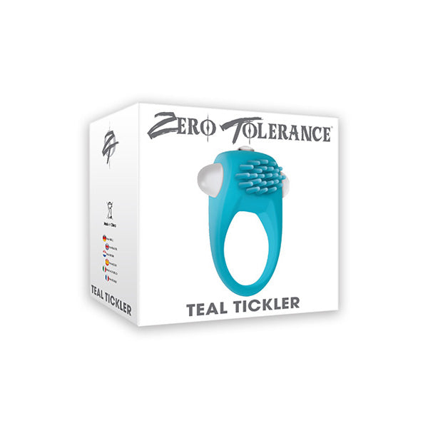 Teal Tickler Vibrating Penis Ring | 844477013282 | Discreet Personal Wellness