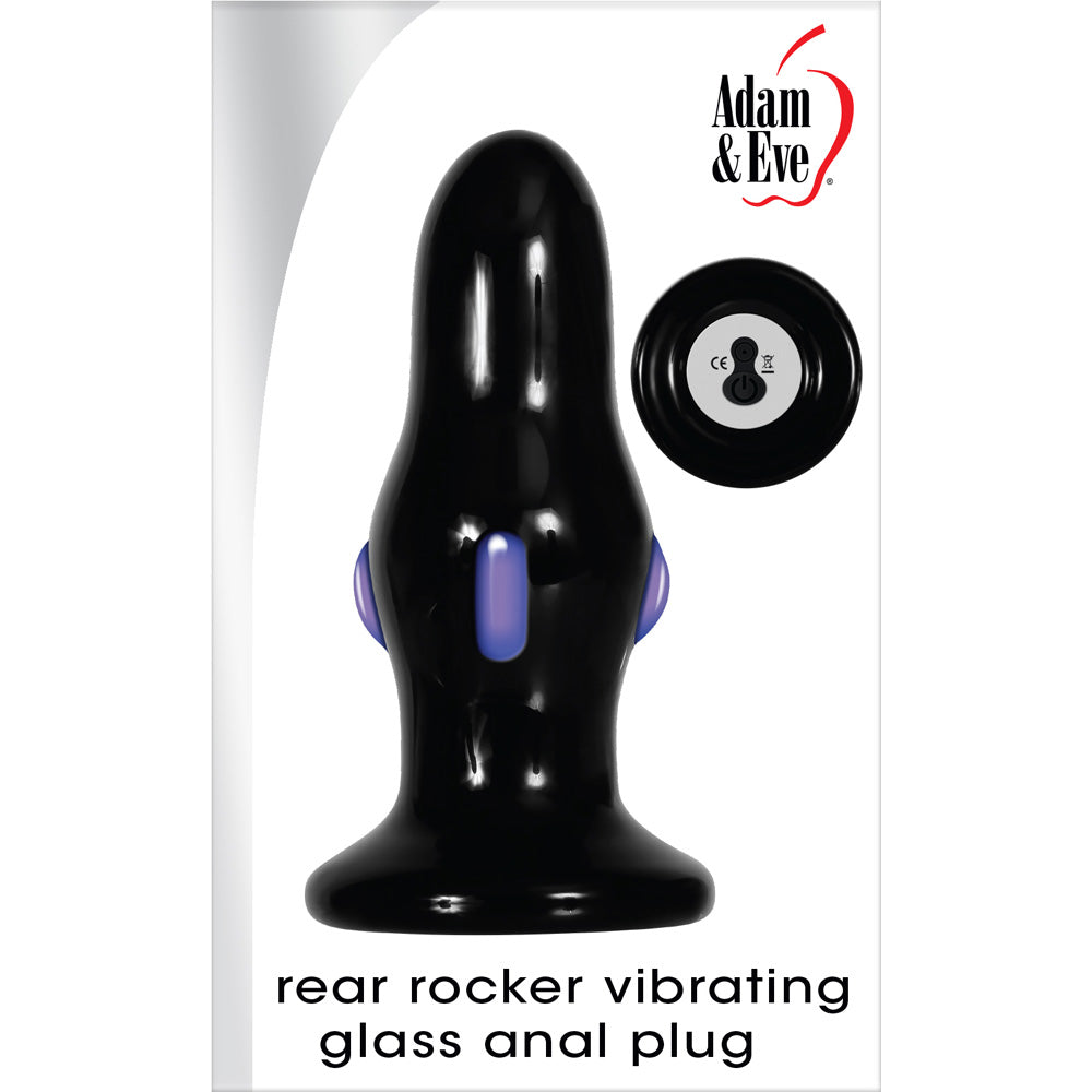 Rear Rocker Vibrating Glass Anal Plug | 844477019277 | Discreet Personal Wellness