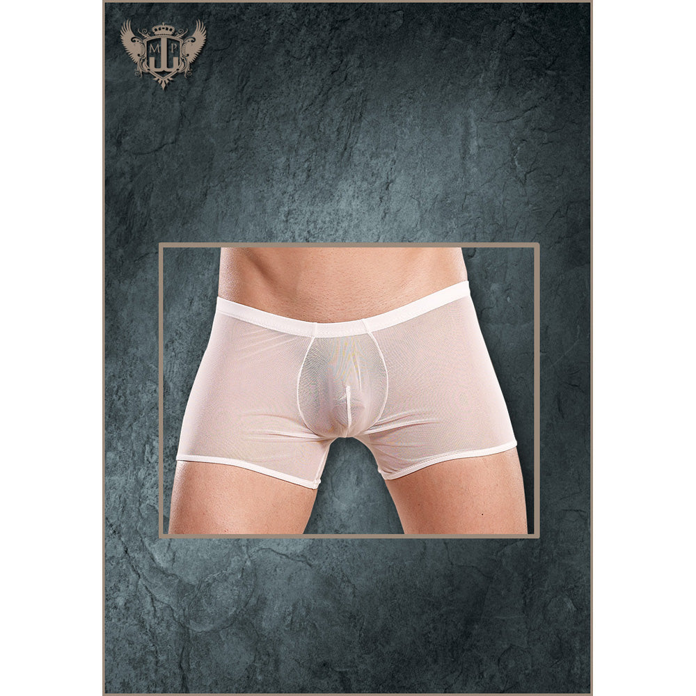 Stretch Mesh Pouch Short White S/M | 845830052818 | Discreet Personal Wellness