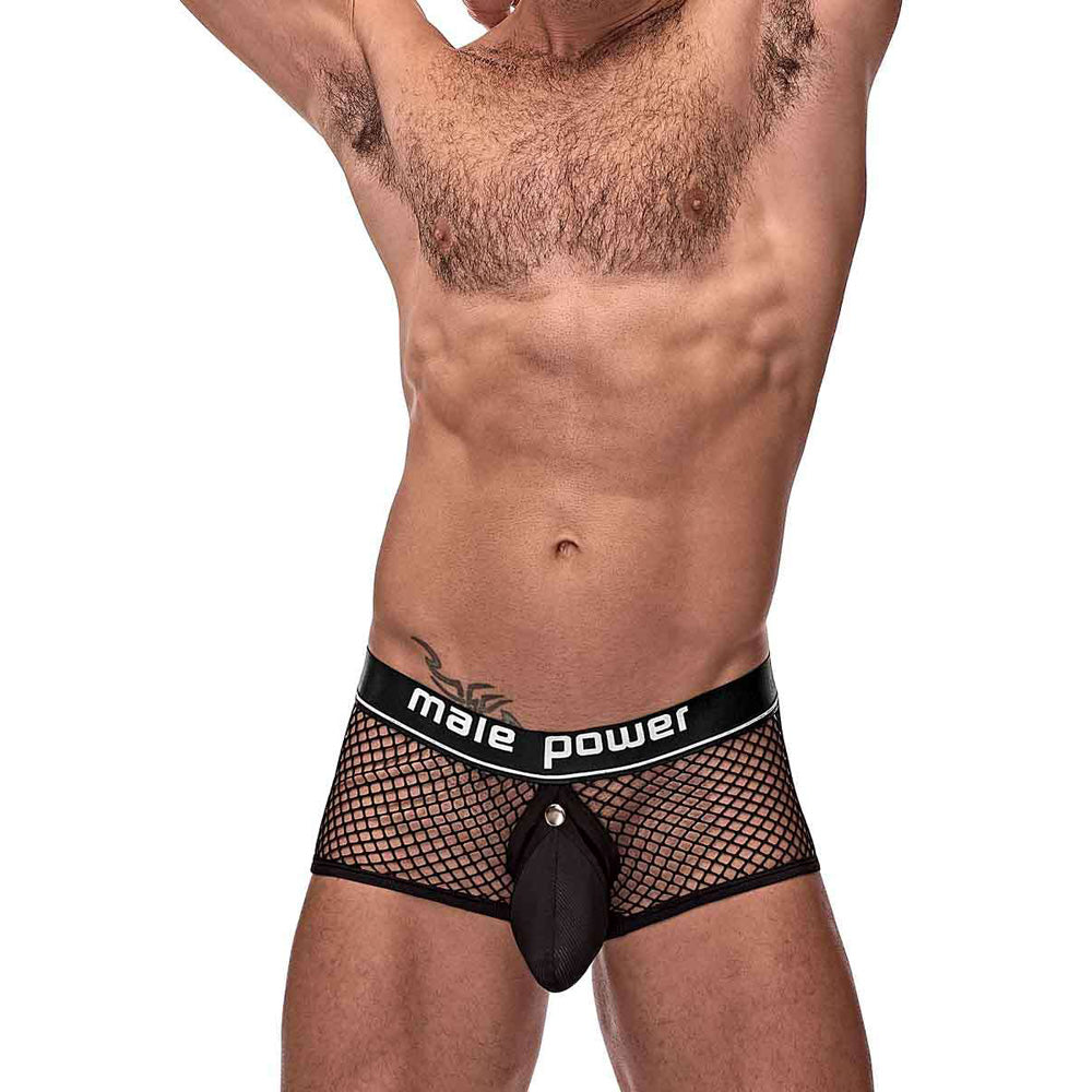 Penis Pit Net Mini Penis Ring Short Black M | 845830084024 | Discreet Personal Wellness