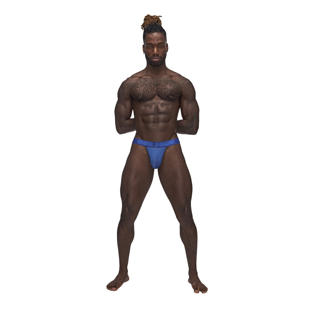 Sexagon Strappy Ring Jock Royal S/M | 845830086493 | Discreet Personal Wellness