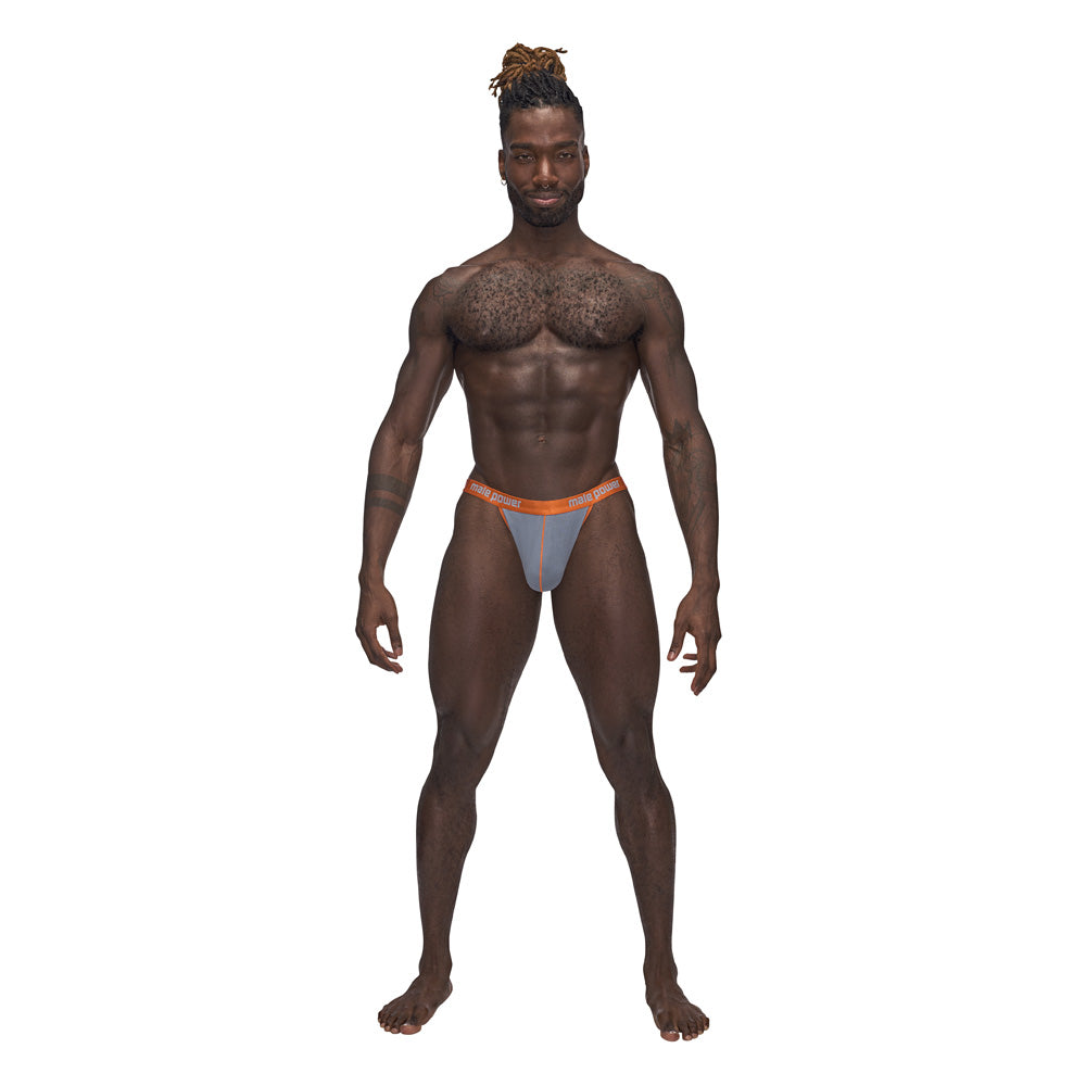 Casanova Uplift Thong Grey S/M | 845830086639 | Discreet Personal Wellness