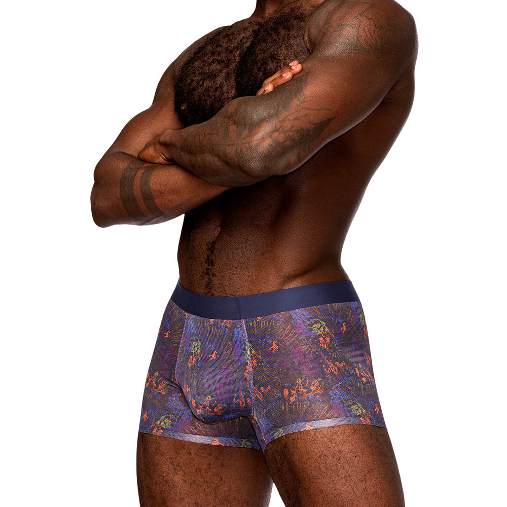 Sheer Prints Seamless Sheer Short Splatter X-Large | 845830089500 | Discreet Personal Wellness