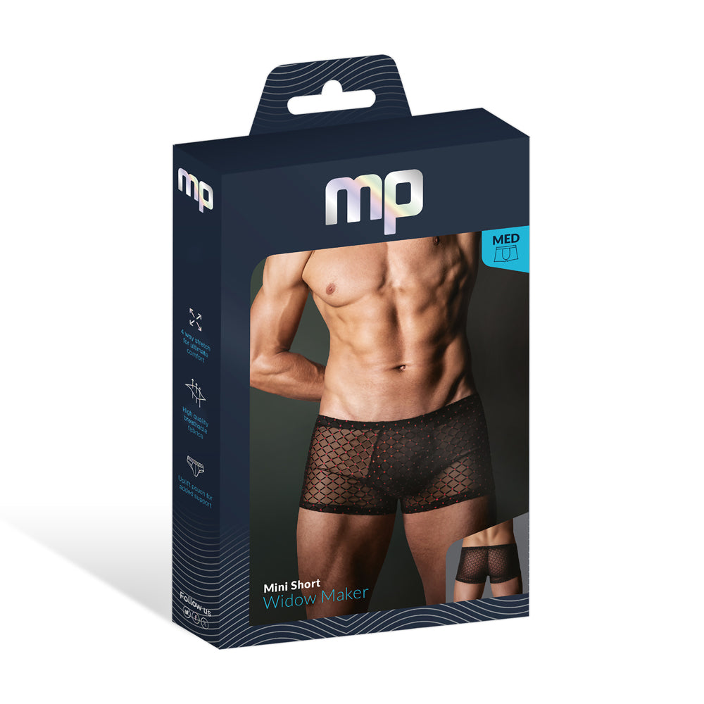 Widow Maker Mini Pouch Short Black X-Large | 845830093811 | Discreet Personal Wellness