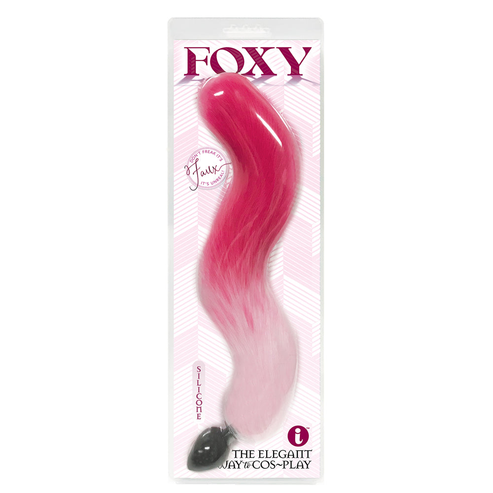 Foxy Silicone Fox Tail Butt Plug Pink | 847841014007 | Discreet Personal Wellness