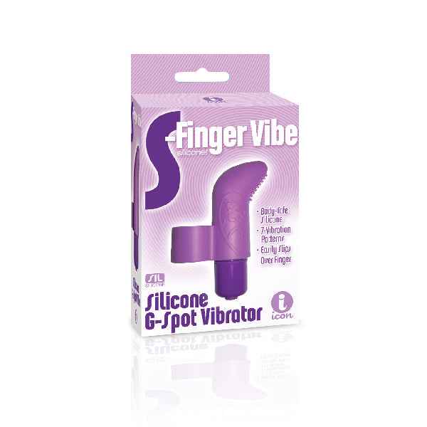 The 9's S-Finger Vibe Purple | 847841026611 | Discreet Personal Wellness