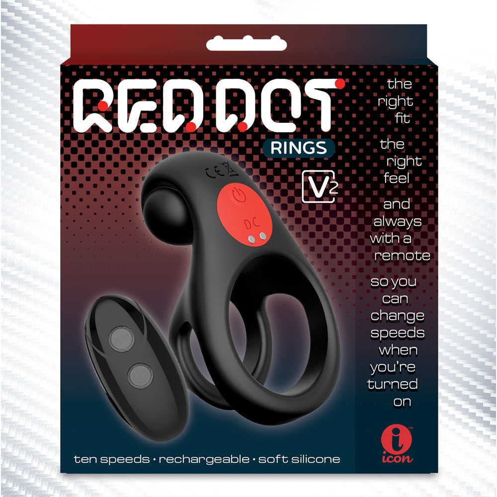 Red Dot Penis Ring V2 | 847841050777 | Discreet Personal Wellness