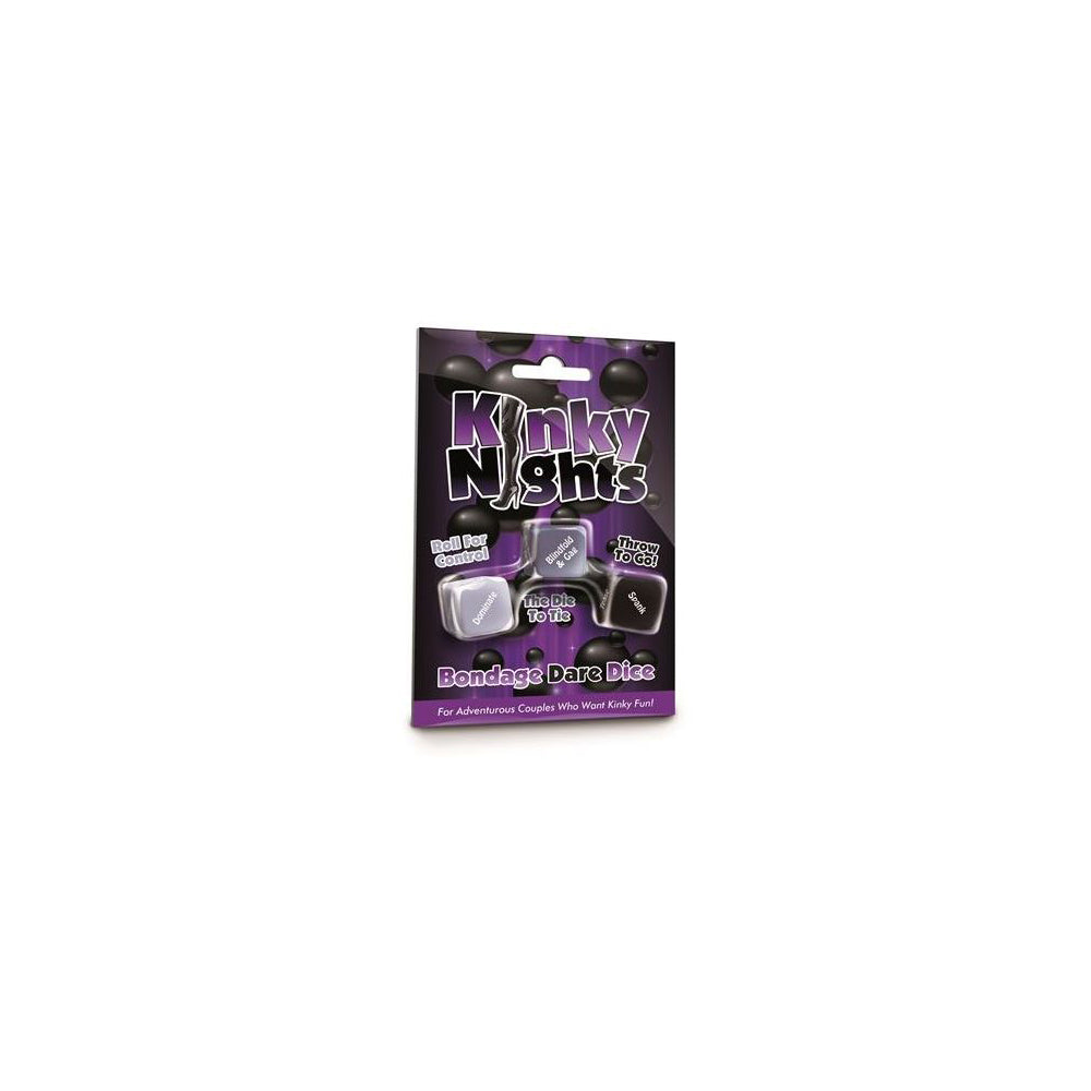 Kinky Nights Bondage Dare Dice | 847878001179 | Discreet Personal Wellness