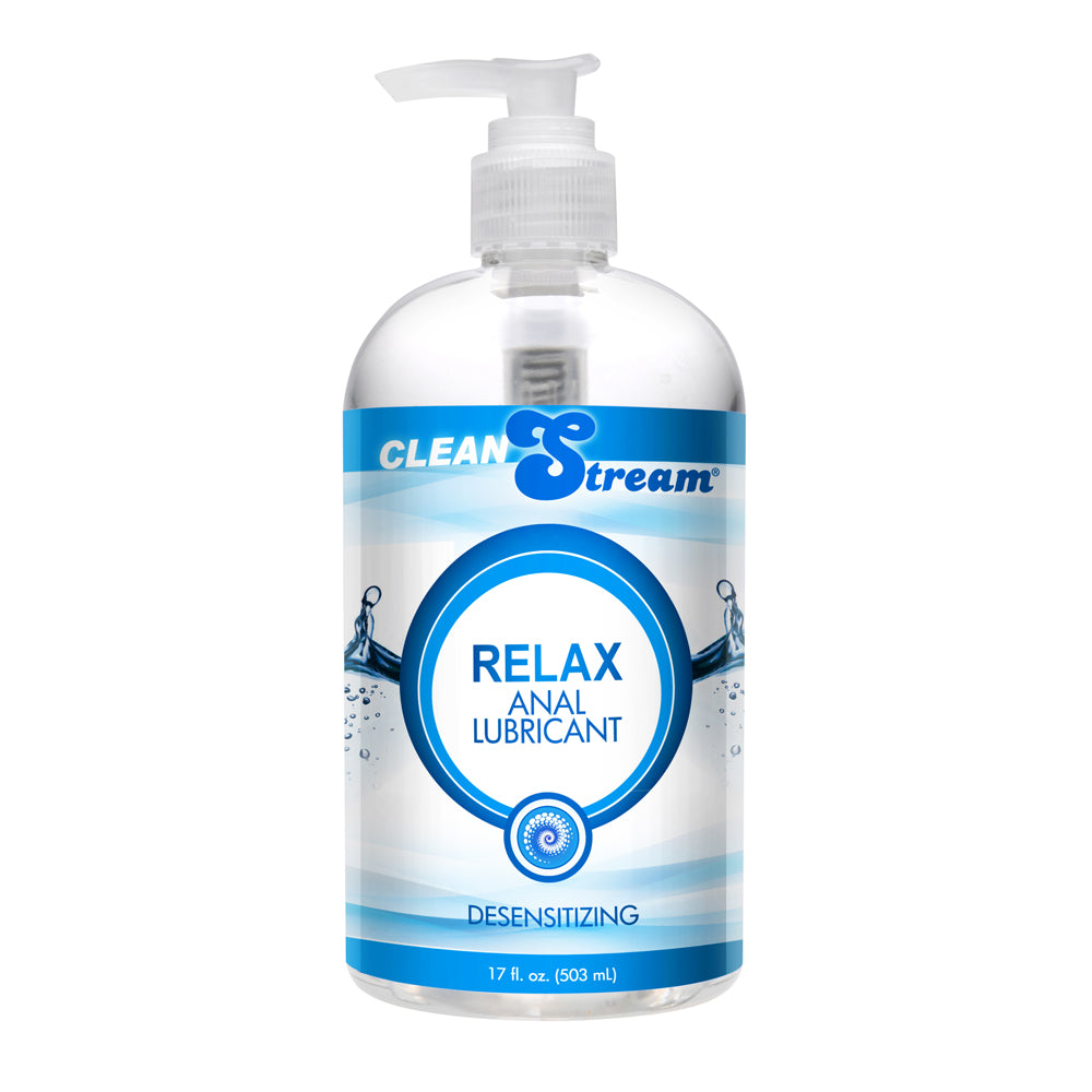 Clean Stream Relax Desensitizing Anal Lube 17.5oz. | 848518001252 | Discreet Personal Wellness