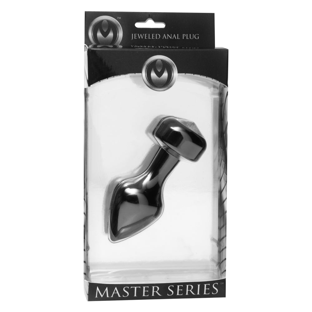 Master Series Spade Petite Jewel Aluminum Anal Plug | 848518012098 | Discreet Personal Wellness