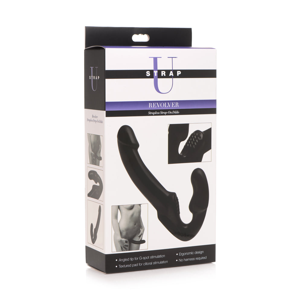 Revolver - Strapless Strap On Dildo - Black | 848518016782 | Discreet Personal Wellness