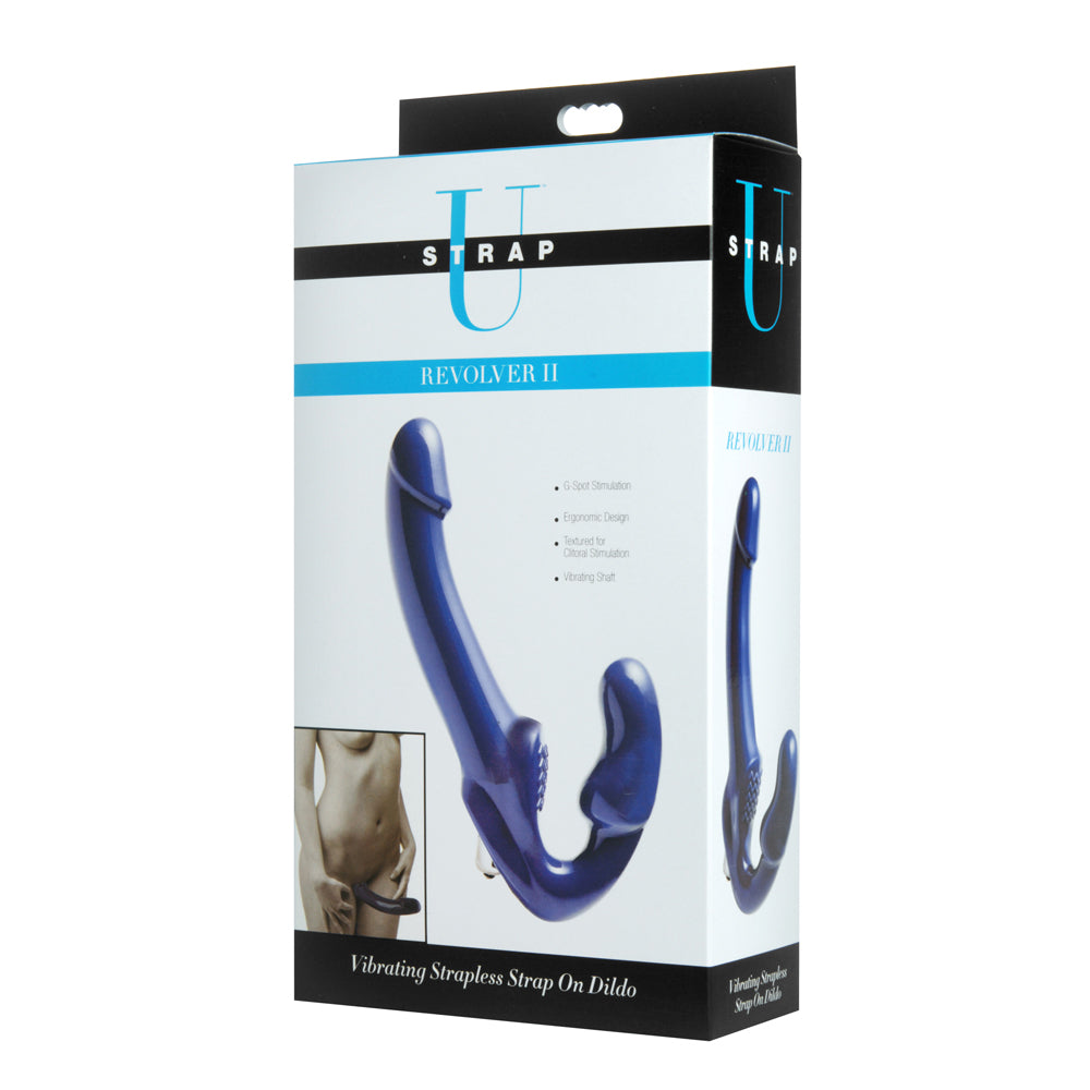 Revolver II - Strapless Strap On Dildo - Blue | 848518016799 | Discreet Personal Wellness