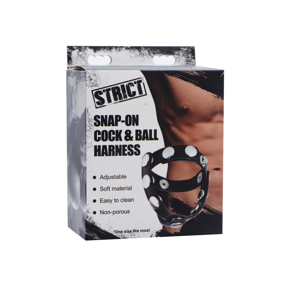 Strict Snap-On Penis And Ball Harness | 848518023858 | Discreet Personal Wellness