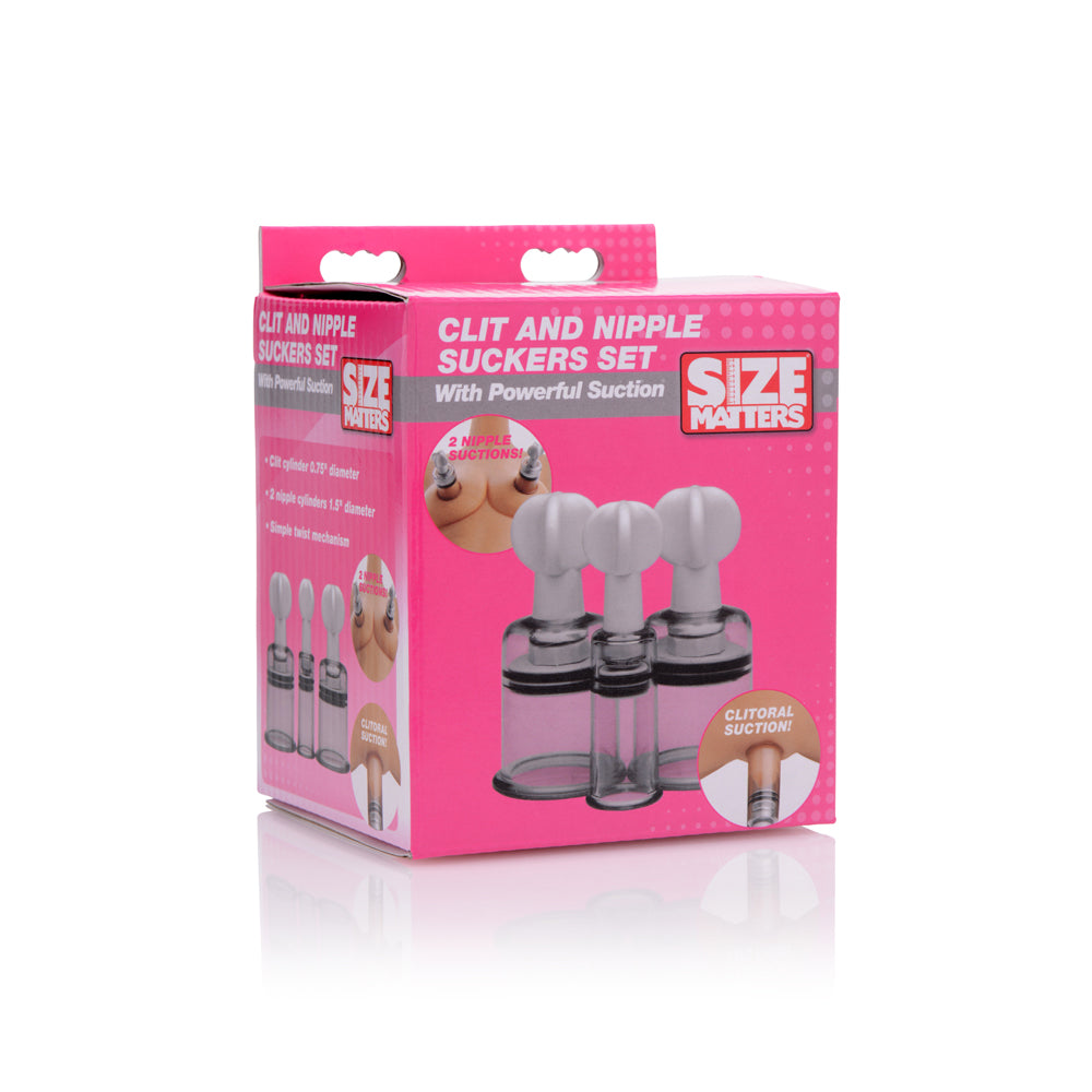 Size Matters Clitoris And Nipple Suckers Set | 848518026132 | Discreet Personal Wellness