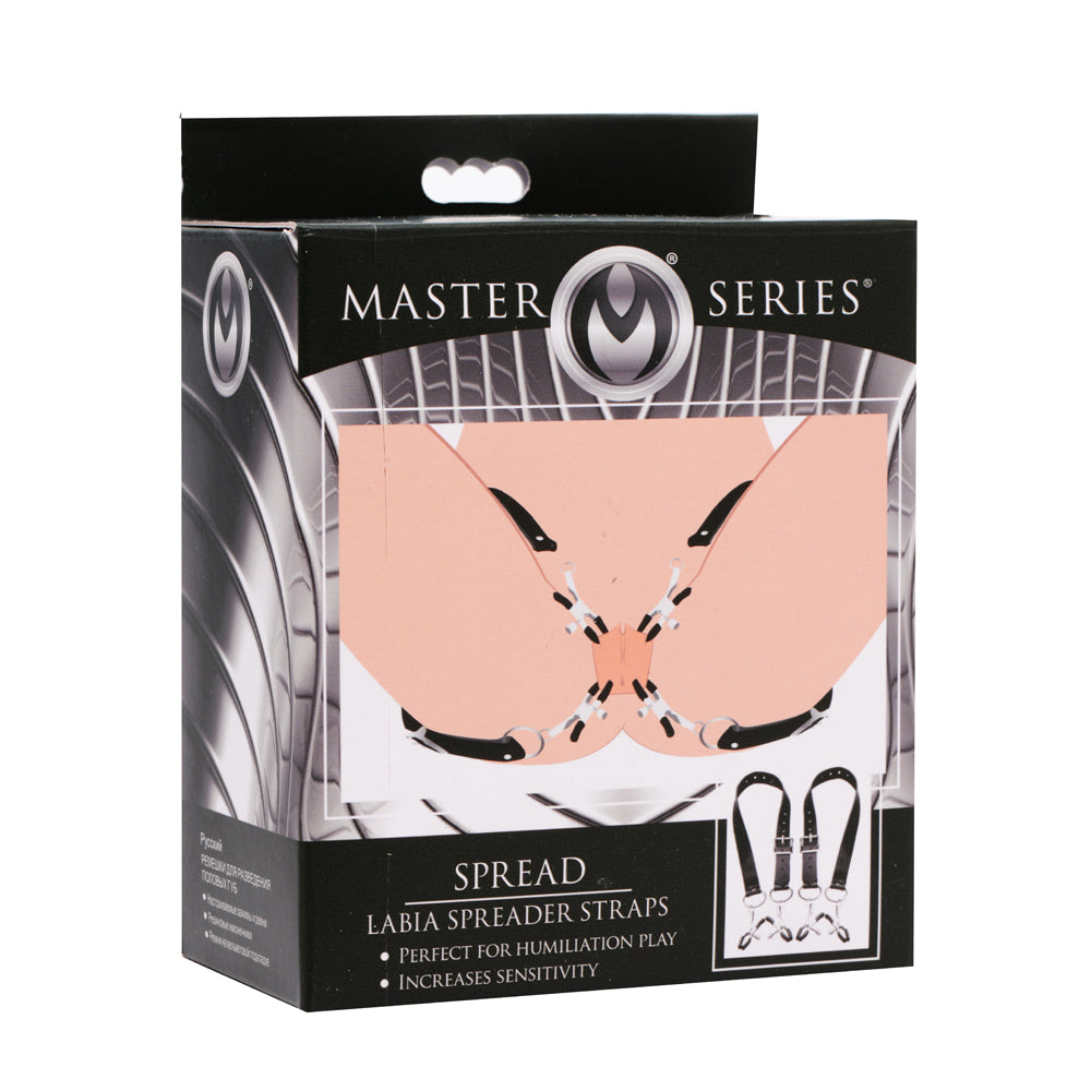 Master Series Spread Labia Spreader Straps With Clamps | 848518028488 | Discreet Personal Wellness