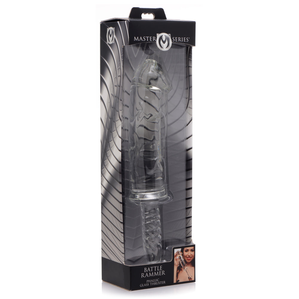 Master Series Battle Rammer Phallic Glass Thruster | 848518028532 | Discreet Personal Wellness