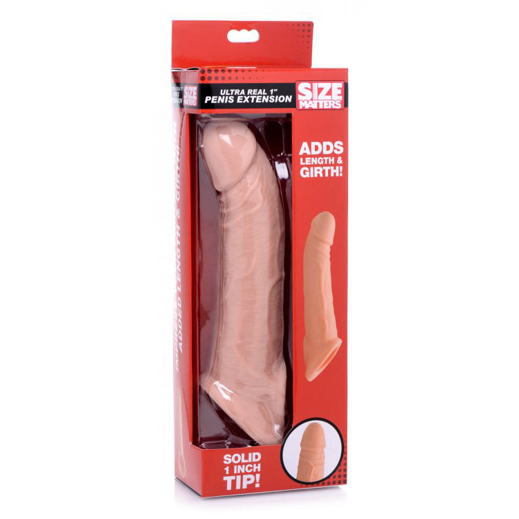 Size Matters 1" Realistic Penis Extension | 848518028860 | Discreet Personal Wellness