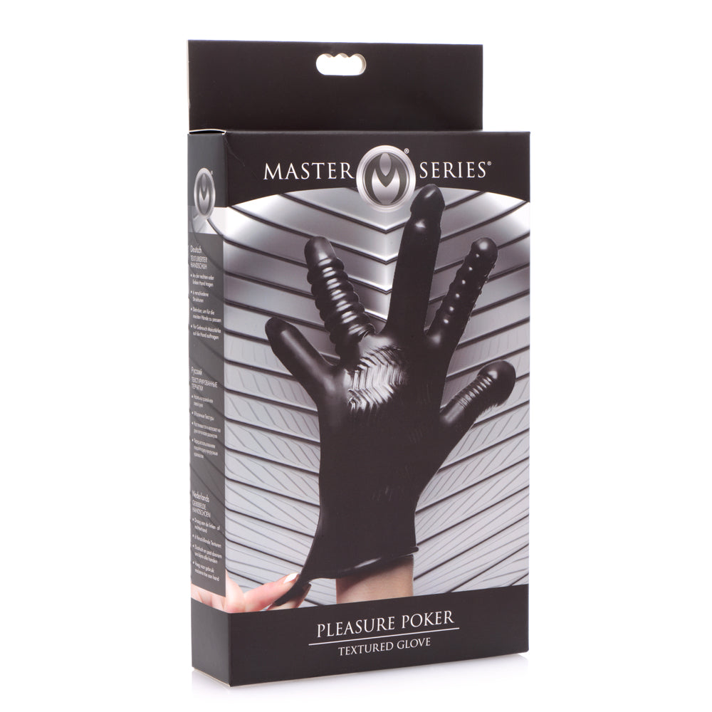 Master Series Pleasure Poker Textured Glove | 848518029362 | Discreet Personal Wellness