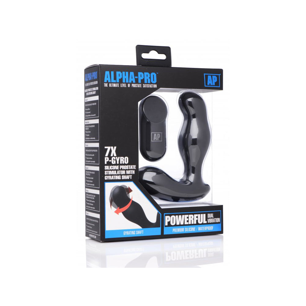 Alpha-Pro 7X P-Gyro Prostate Stimulator W/ Rotating Shaft | 848518033291 | Discreet Personal Wellness