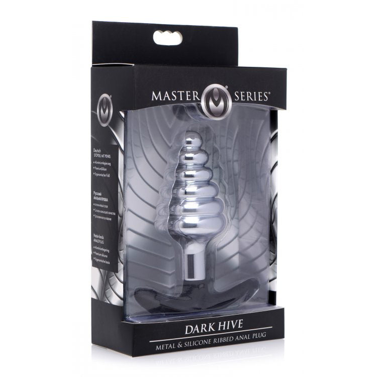 Master Series Dark Hive Metal & Silicone Anal Plug | 848518033635 | Discreet Personal Wellness