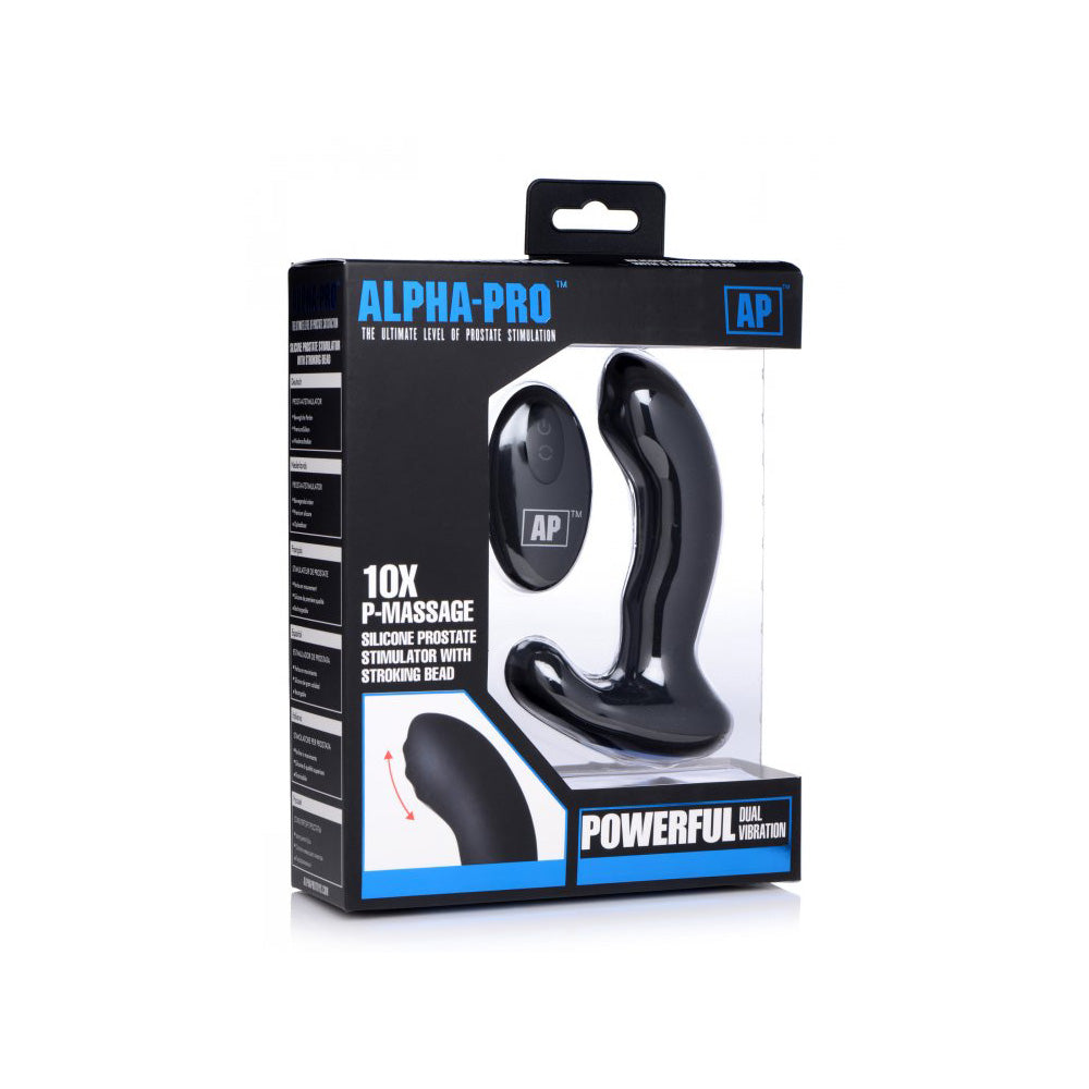 Alpha-Pro 10X P-Massage Moving Bead Prostate Stimulator | 848518034779 | Discreet Personal Wellness