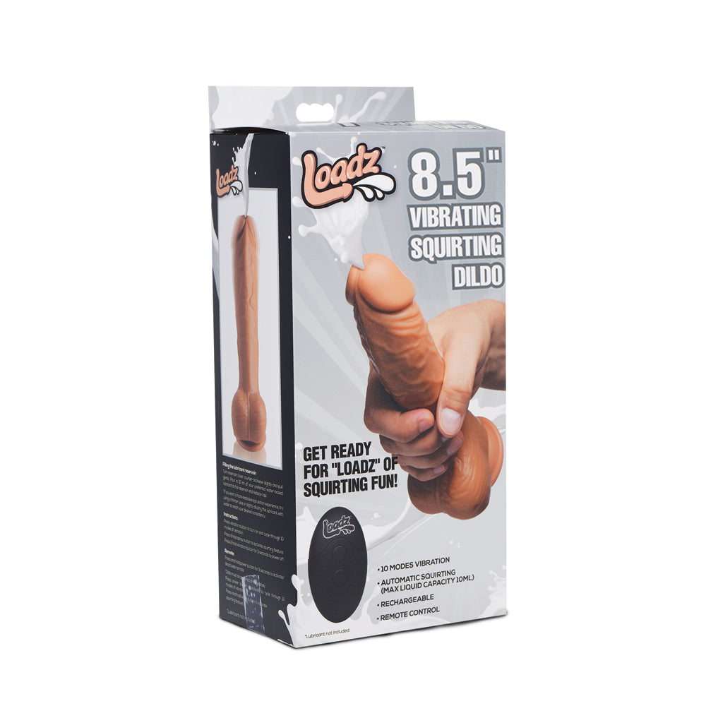 Loadz 8.5" Squirting Dildo Medium | 848518035332 | Discreet Personal Wellness