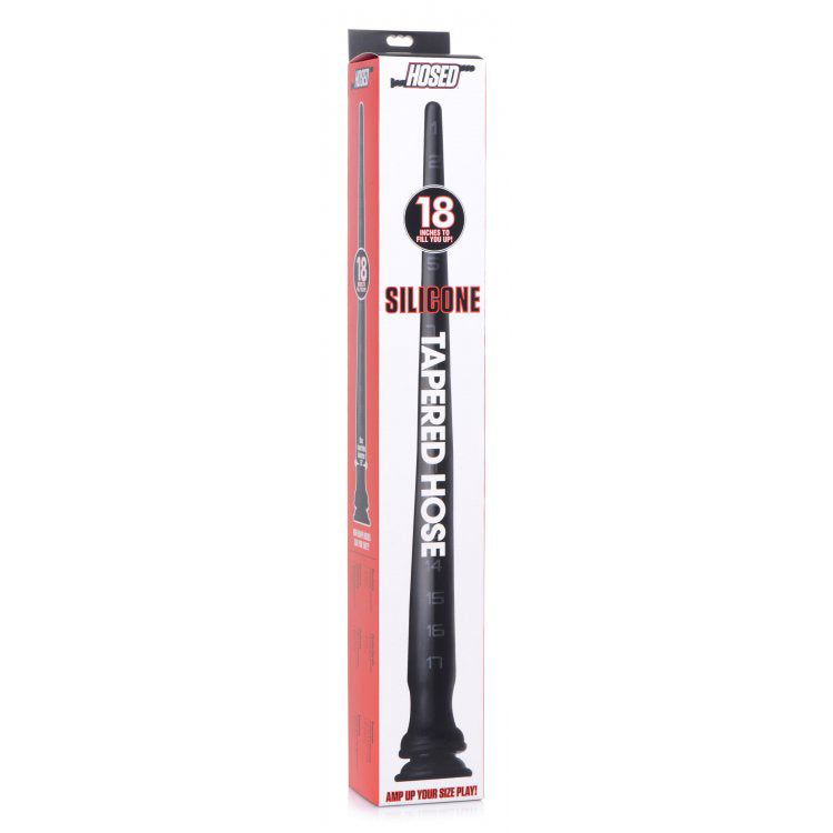Hosed 18" Tapered Silicone Hose | 848518039002 | Discreet Personal Wellness