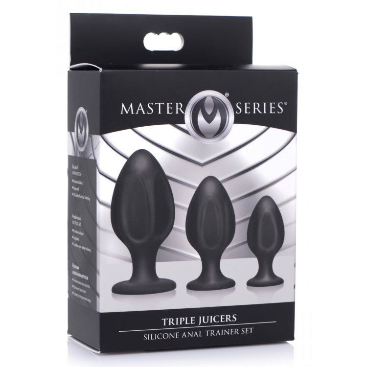 Master Series Triple Juicers Silicone Anal Trainer Set | 848518042866 | Discreet Personal Wellness