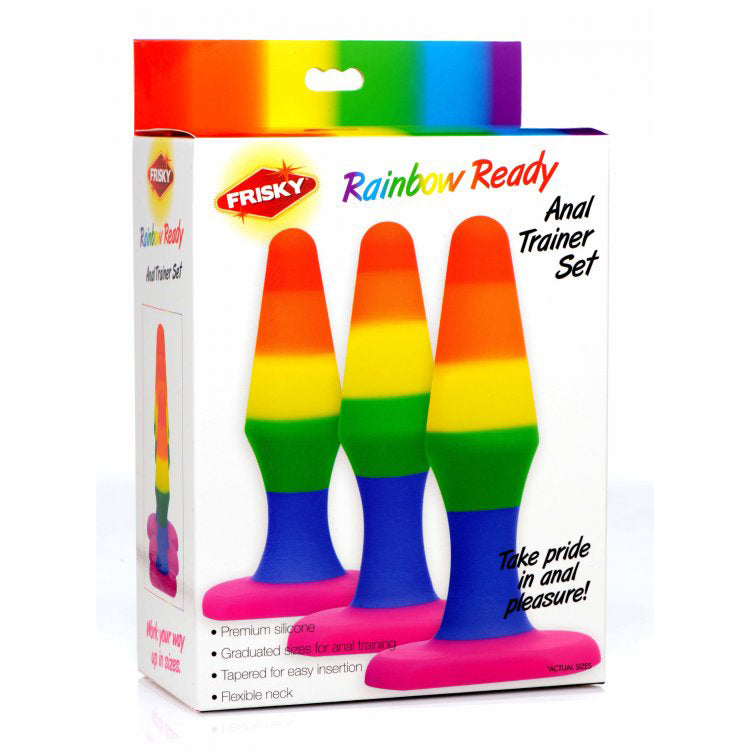 Frisky Rainbow Silicone Anal Trainer Set | 848518043900 | Discreet Personal Wellness