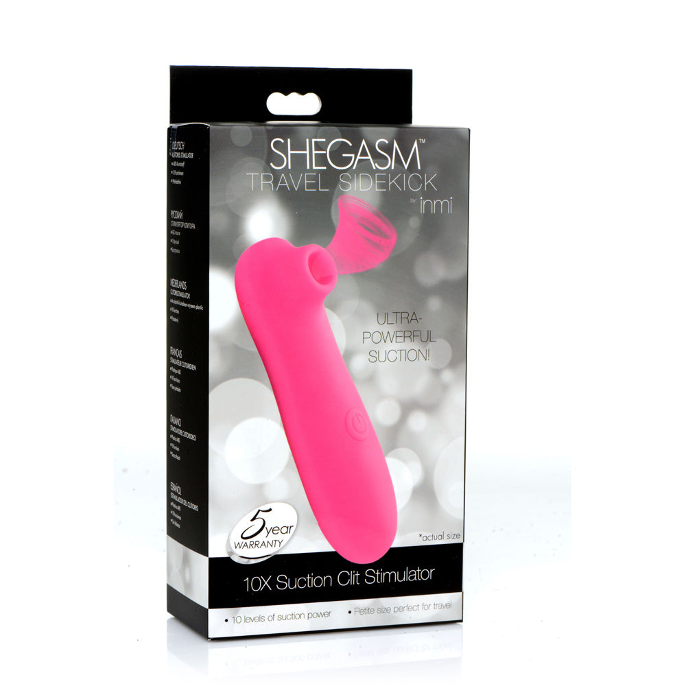 Shegasm Travel Sidekick 10X Suction Clitoris Stimulator | 848518044914 | Discreet Personal Wellness
