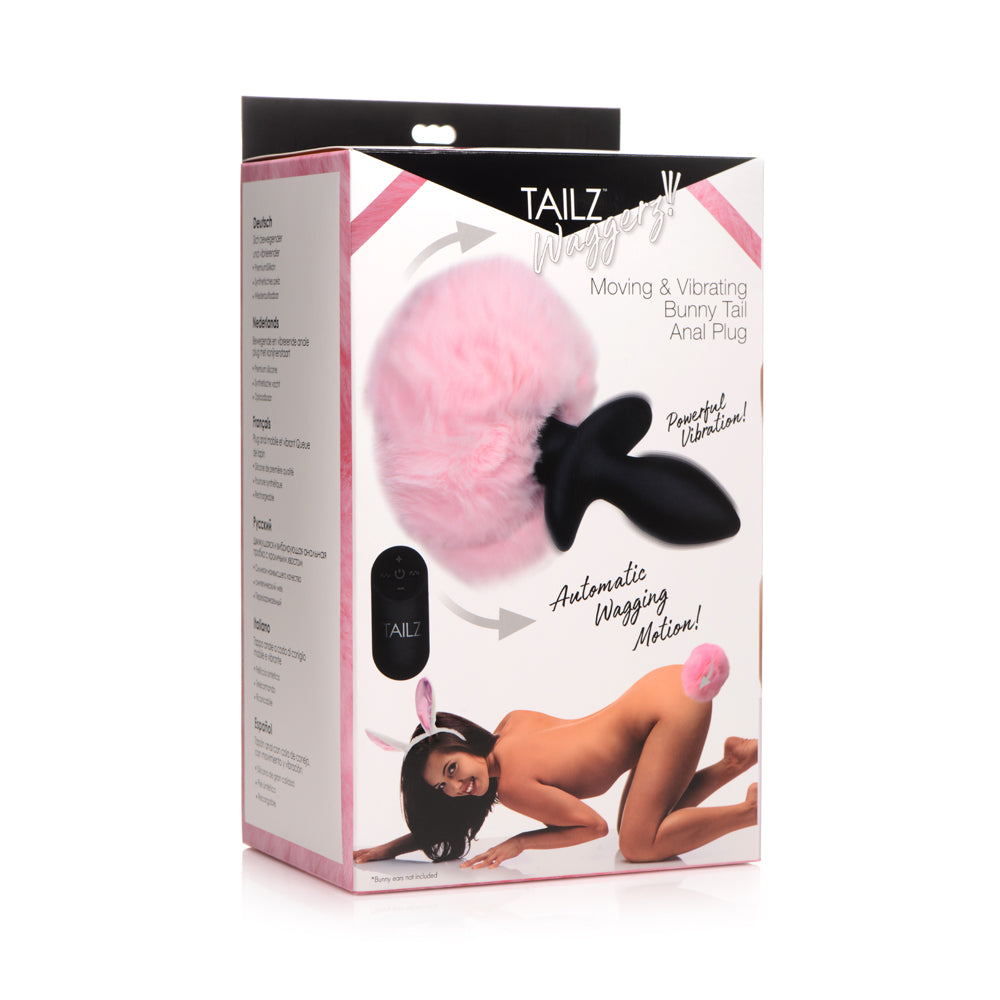 Tailz Moving & Vibrating Bunny Tail Anal Plug W/ Remote | 848518045034 | Discreet Personal Wellness