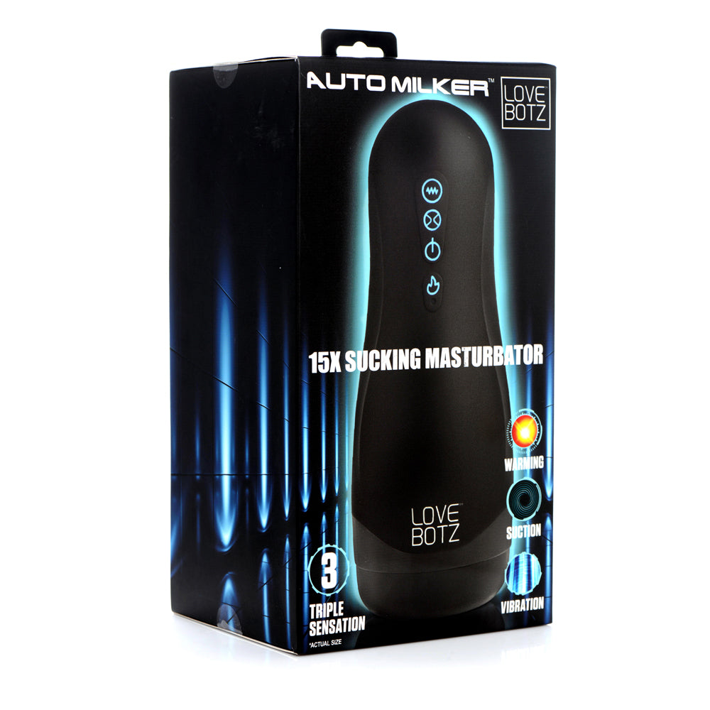 Lovebotz Auto Milker 15X Sucking Masturbator | 848518045065 | Discreet Personal Wellness