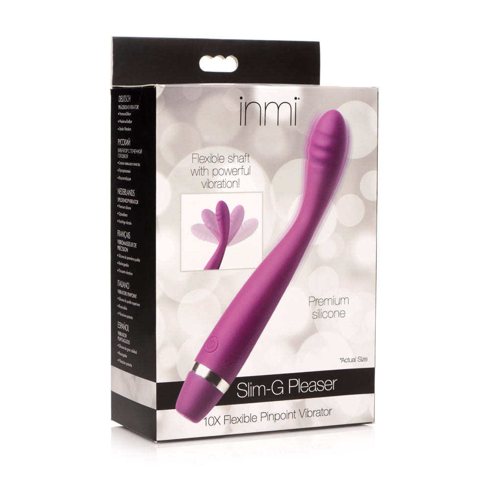 Inmi Slim-G Pleaser 10X Flexible Pinpoint Vibrator | 848518045232 | Discreet Personal Wellness