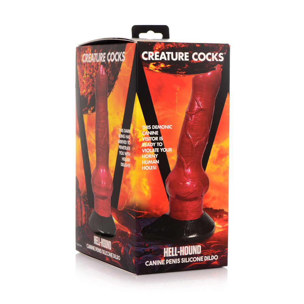 Creature Penis Hell-Hound Canine Penis Silicone Dildo | 848518046079 | Discreet Personal Wellness