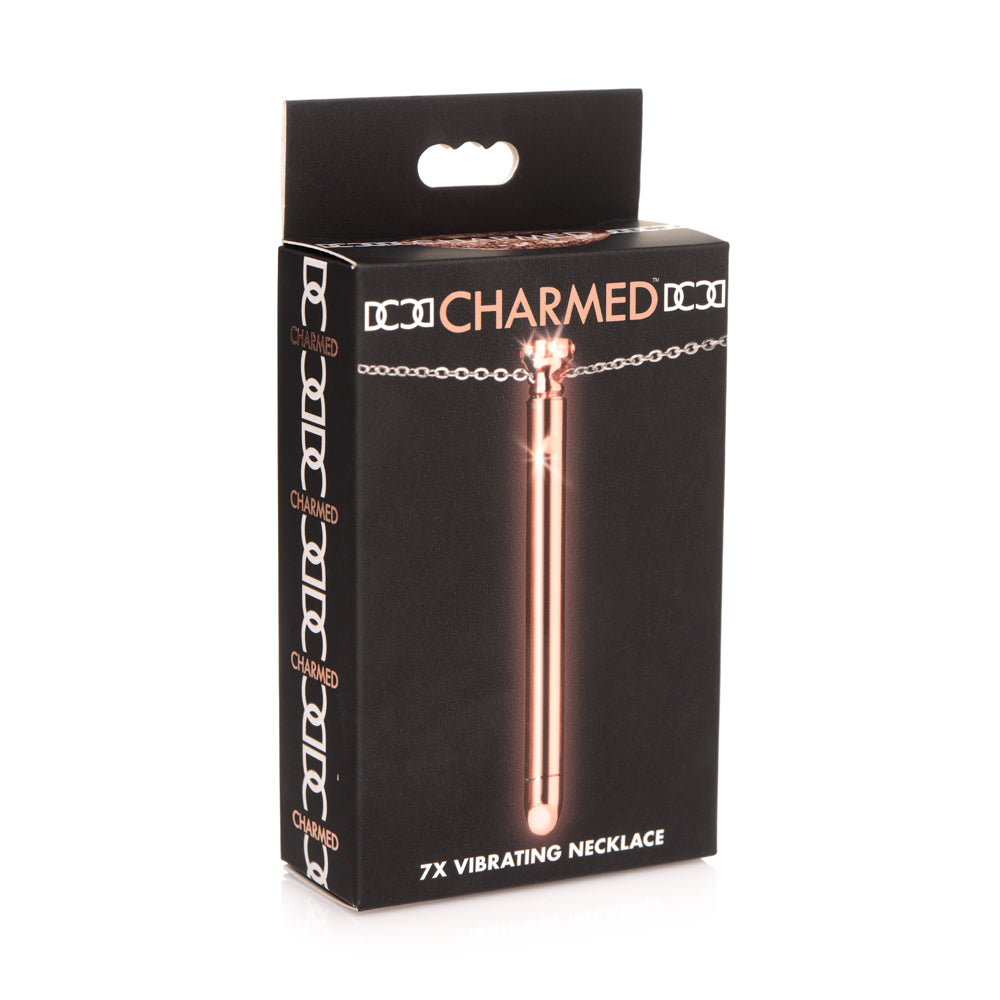 Charmed 7X Vibrating Necklace Rose Gold | 848518046260 | Discreet Personal Wellness