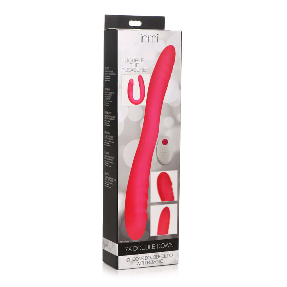 Inmi 7X Double Down Silicone Double Dildo W/ Remote | 848518048288 | Discreet Personal Wellness