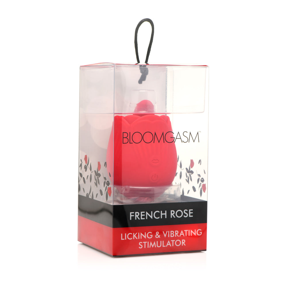 Bloomgasm French Rose Licking & Vibrating Stimulator | 848518048653 | Discreet Personal Wellness
