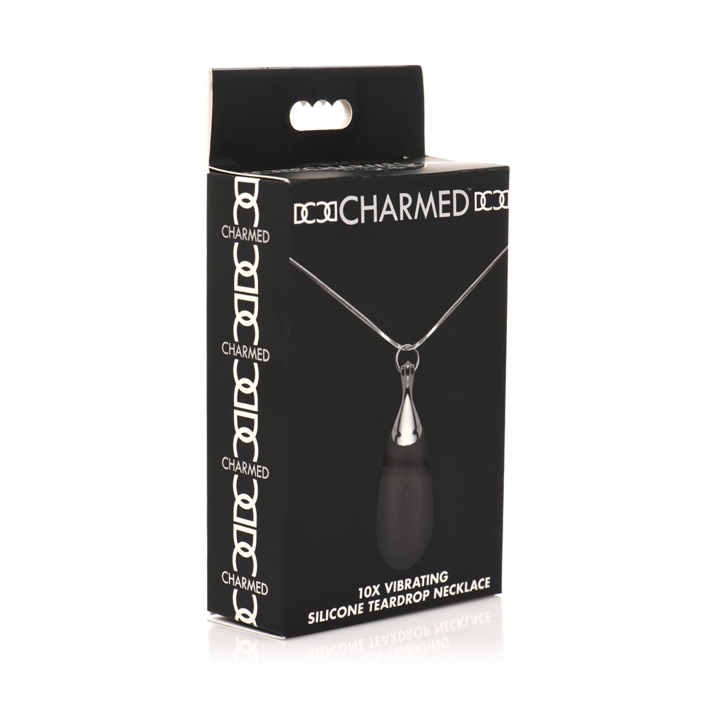 Charmed 10X Vibrating Silicone Teardrop Necklace | 848518049926 | Discreet Personal Wellness