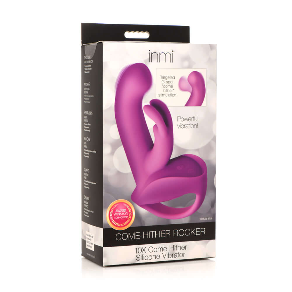 Inmi Come-Hither Rocker 10X Come Hither Silicone Vibrator | 848518050380 | Discreet Personal Wellness