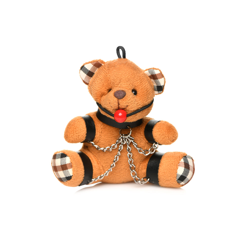Master Series Gagged Teddy Bear Keychain | 848518050519 | Discreet Personal Wellness
