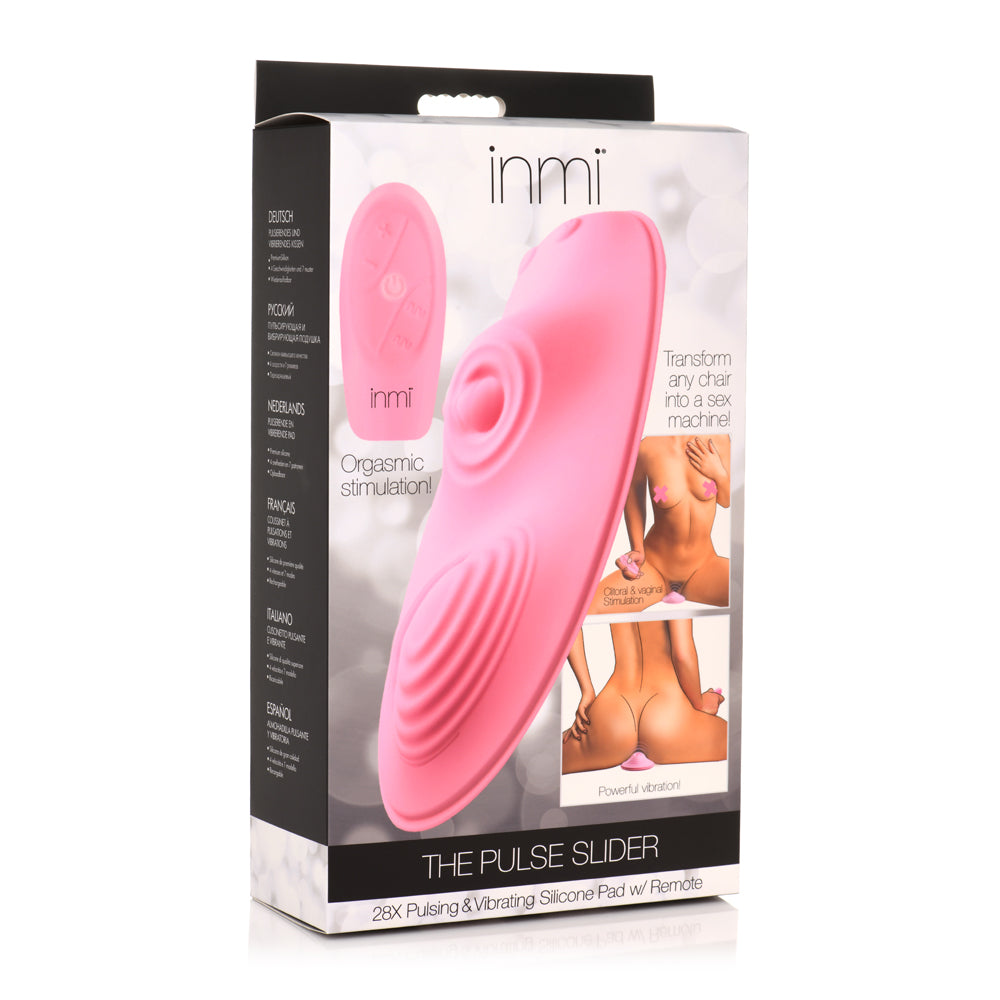 Inmi The Pulse Slider Pulsing & Vibrating Silicone Pad W/ Remote | 848518051264 | Discreet Personal Wellness