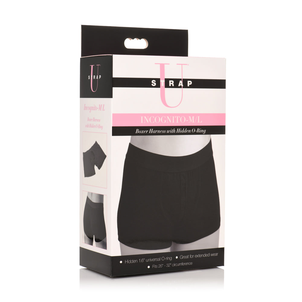 Strap U Incognito Boxer Style Harness W/ Hidden O-Ring Ml | 848518051455 | Discreet Personal Wellness