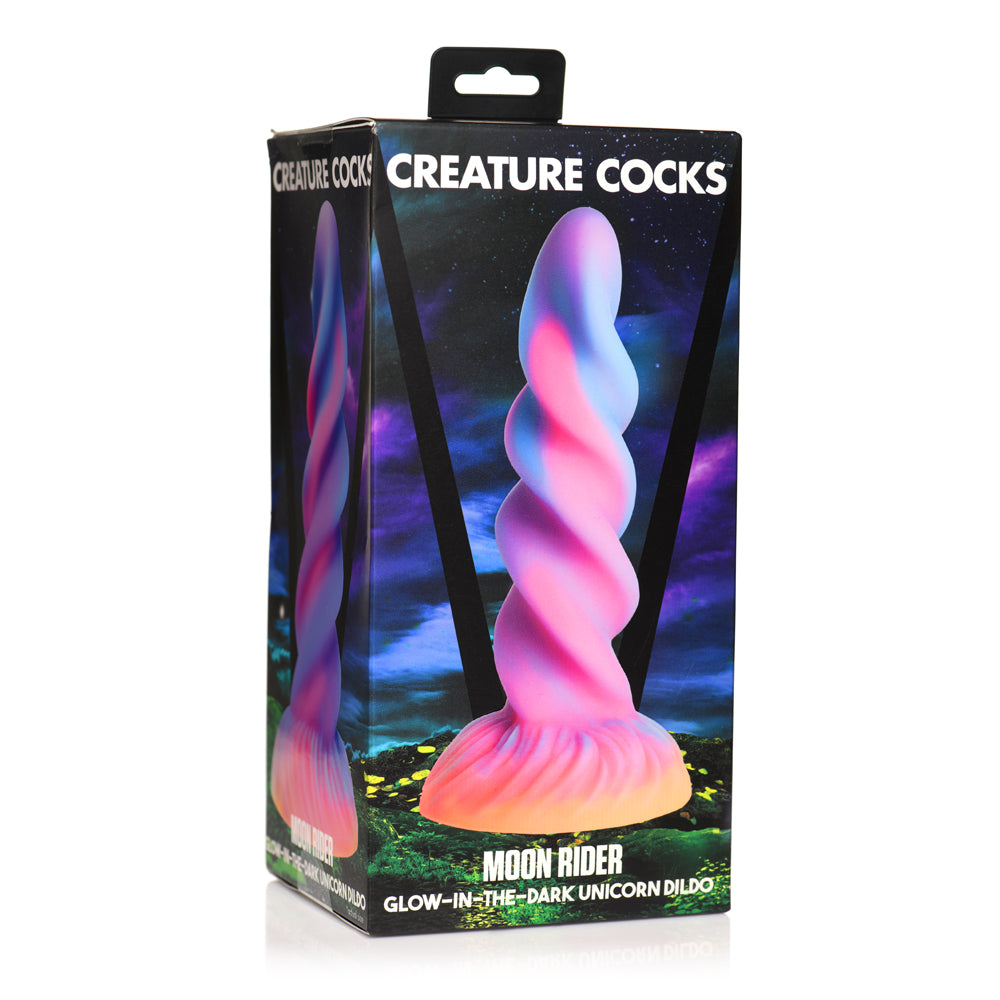 Creature Penis Moon Rider Glow-In-The-Dark Unicorn Dildo | 848518053022 | Discreet Personal Wellness